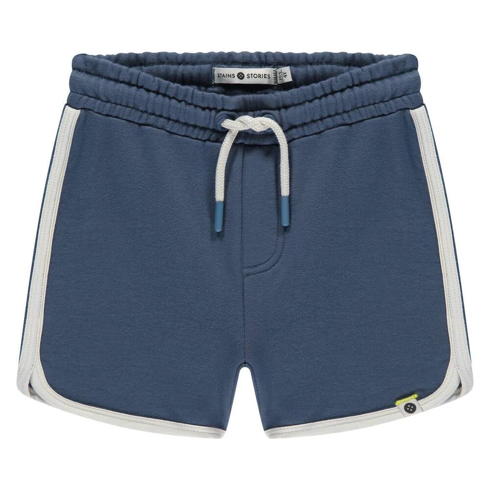 NEW STAINS & STORIES boy's varsity pull-on sweatshorts in water